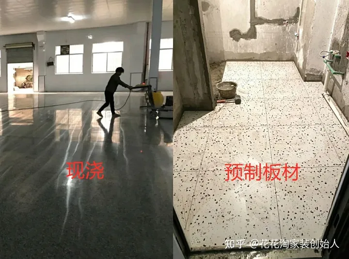 How to pave and seam terrazzo?