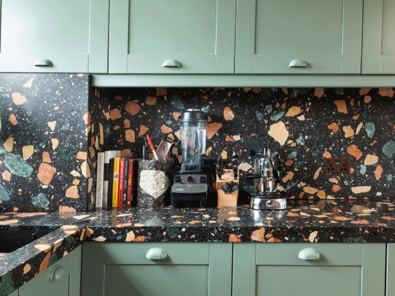 Simple terrazzo gives a different experience to your home